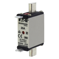 Bussmann series low voltage NH Fuse NH FUSE 20A 500V SIZE 000 GG IMGL - EATON (pavadinimas tikslinamas)