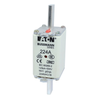 Bussmann series low voltage NH Fuse NH FUSE 224A 500V GG/GL SIZE 1 - EATON (pavadinimas tikslinamas)