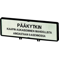 Moeller series ZFS Accessory Clamp with label ZFS66-T0 - EATON (pavadinimas tikslinamas)