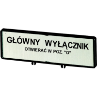 Moeller series ZFS Accessory Clamp with label ZFS71-T0 - EATON (pavadinimas tikslinamas)