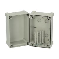 Dėžutė v/t [187x122x130] IP65 tuščia su vyriais pilkos spalvos TA191213 - FIBOX