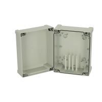 Dėžutė v/t [240x191x147] IP65 tuščia su vyriais pilkos spalvos TA241915 - FIBOX