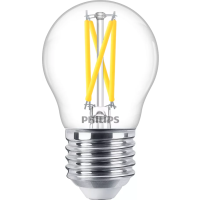 Lempa LED 2200K/2700K 340lm MAS LEDLusterDT2.5-25W E27 927 P45CL G - PHILIPS (pavadinimas tikslinamas)