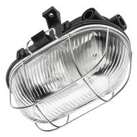 Šviestuvas v/t 40W E27 IP54 ovalus su grotelėmis SANGUESA KAM - GTV