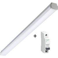 Šviestuvas v/t LED 33W IP65 4000K 3600lm L-1.2m su automatu 1P 16A B 6kA K60N WT060C LED36S/840 PSU L1200 BN - PHILIPS