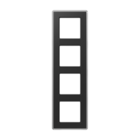 Rėmelis keturgubas stiklinis juodos spalvos A VIVA - JUNG