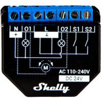 Valdiklis 24V DC/110-240V AC Wi-Fi/Bluetooth Shelly Plus 2PM - SHELLY