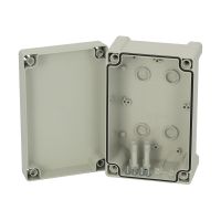 Dėžutė v/t [187x122x90] IP65 tuščia su vyriais pilkos spalvos TPC191209 - FIBOX