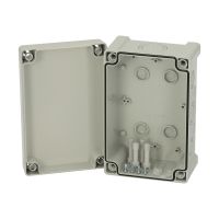 Dėžutė v/t [187x122x90] IP65 tuščia su vyriais skaidrus dangtelis TAM191209 - FIBOX