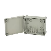 Dėžutė v/t [201x163x98] IP65 tuščia su vyriais skaidrus dangtelis TAM201610 - FIBOX