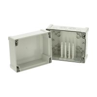 Dėžutė v/t [201x163x138] IP65 tuščia su vyriais skaidrus dangtelis TAM201614 - FIBOX