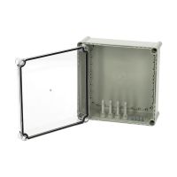 Dėžutė v/t [278x278x130] IP66/67 tuščia skaidrus dangtelis PC 2828 13 T - FIBOX
