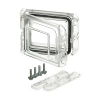 Durys skydui 2 modulių skaidrios L 02 - FIBOX