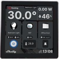 Panelė valdymo 5A 230V AC 85x85x30mm juoda SAWD1 - SHELLY