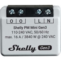 Valdiklis 3840W 16A 110-230V AC Wi-Fi/Bluetooth Shelly PM Mini Gen3 - SHELLY