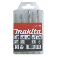 Rinkinys grąžtų (betonui-6mm medžiui-5, 6mm metalui-5, 6, 8mm) 1/4 griebtuvui - MAKITA