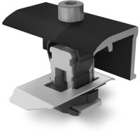 Laikiklis universalus saulės moduliui, galinis 25-40mm juodas K2 Clamp EC - K2 SYSTEMS