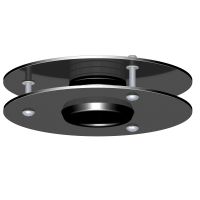 Elementas montavimo luboms kolonėlei 50/150mm juodas Pajap - HAGER