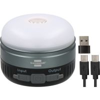 Šviestuvas LED IP54 450lm įkraunamas su saulės panele ir USB-C kabeliu OLI 400 AS - BRENNENSTUHL