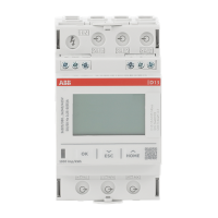 Skaitiklis elektros energijos 3F 65A tiesioginis 4 tarifai MID M-bus 3 modulių D13 15-M 65 - ABB