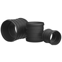 Mova jungiamoji D32 vamzdžiui be tarpinės juoda - ECOPIPES