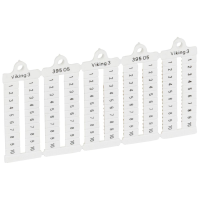 Juostelė markiravimo 1-10 5mm gnybtams Viking3 - LEGRAND