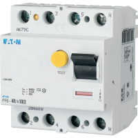 Relė srovės nuotėkio RCCB 4P 40A 30mA AC-tipas PF6-40/4/003 - EATON