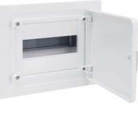 Skydelis p/t 8 modulių IP40 baltos durys - HAGER