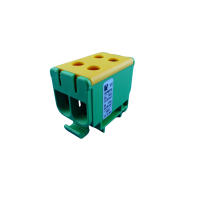 Gnybtas 50mm2 Cu/Al geltonai žalias 4 prijungimai UK 50/2 PE - POLLMANN