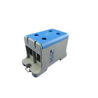 Gnybtas 95mm2 Cu/Al mėlynas 4 prijungimai UK 95/2 N - POLLMANN