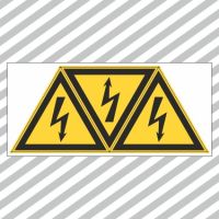 Ženklas simbolis ĮTAMPA 160x160mm plastikas trikampis EL/04 - SAUGOS ŽENKLAI