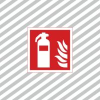 Ženklas simbolis GESINTUVO VIETA 130x130mm lipdukas GS/01 - SAUGOS ŽENKLAI