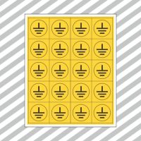 Ženklas simbolis ĮŽEMINTA 25x25mm lipdukas OZ/13 [lapelis, pak. po 20 vnt.] - SAUGOS ŽENKLAI