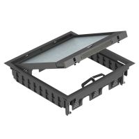 Liukas grindinis [264x264x67] su atidaromu dangčiu GES9-3B U 9011 - OBO BETTERMANN