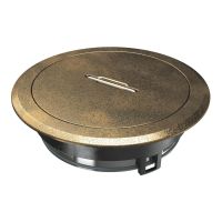 Liukas grindinis su atidaromu dangčiu žalvario spalvos GES R2T CUZN - OBO BETTERMANN