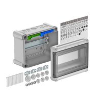 Skydelis v/t 9 modulių su PE/N gnybtais Atsparus UV IP66 IK06 SDB09PC - OBO BETTERMANN