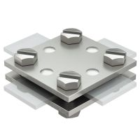 Jungtis juostoms iki 30mm kryžminė nerūdijančio plieno 256 A-DIN 30 V4A - OBO BETTERMANN