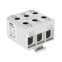 Gnybtas 50mm2 Cu/Al pilkas 6 prijungimai OTL50-3x - MOREK