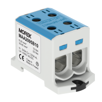 Gnybtas 95mm2 Cu/Al mėlynas 4 prijungimai OTL95-2 - MOREK