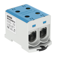 Gnybtas 240mm2 Cu/Al mėlynas 4 prijungimai OTL250-2 - MOREK