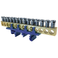 Gnybtas nulinis 14x16mm2 mėlynas IP00  - MOREK