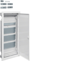 Skydelis p/t 48 modulių IP30 metalinės durys media - HAGER