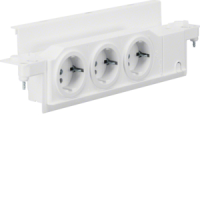 Lizdų blokas 3 vietų pasukamas skydeliui VOLTA - HAGER