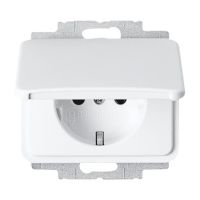 Lizdas p/t SCHUKO baltas/alabast 16A 250V 20 EUC-24G su dang. ALPHA NEA - ABB