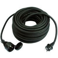 Ilgiklis 5m 1 lizdo H05RRF 3x1.5 guminis juodas PGVL 315-5S - PROTEC