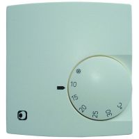 Reguliatorius v/t temperatūros patalpos +5...+30C 10A šildymui baltas matinis PRTR20 - PROTEC