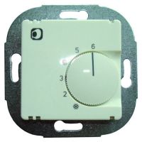 Reguliatorius p/t temperatūros patalpos +5...+30C šildymui su įjungimo ir išjungimo jungikliu baltas matinis PRTR550 - PROTEC