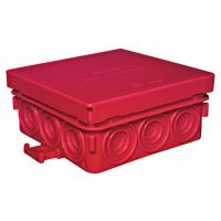 Dėžutė v/t [85x85x37] IP55 tuščia raudona be halogenų PFRAD 8585 ROT - PROTEC