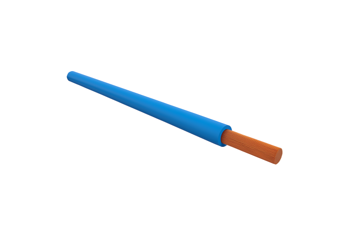 Laidas H05V-K 0.5mm2 300/500V šviesiai mėlynas RAL5015 Eca klasė [Ritė po 100m] - ELMAT