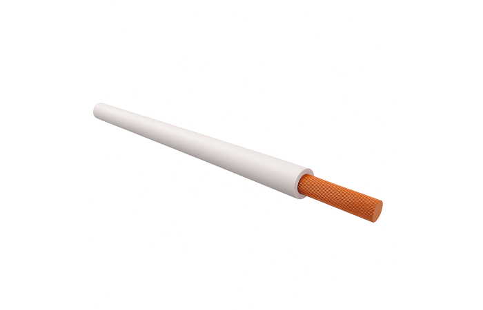 Laidas H05V-K 0.75mm2 300/500V baltas Eca klasė [Ritė po 100m] - ELMAT